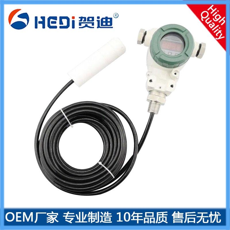 HDP601S投入式數(shù)顯液位傳感器高聚合物密度材質(zhì)結(jié)構(gòu)工業(yè)儲水池腐蝕性介質(zhì)測量